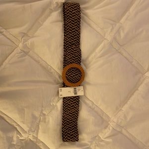 Belt with black camel caramel and stretch!